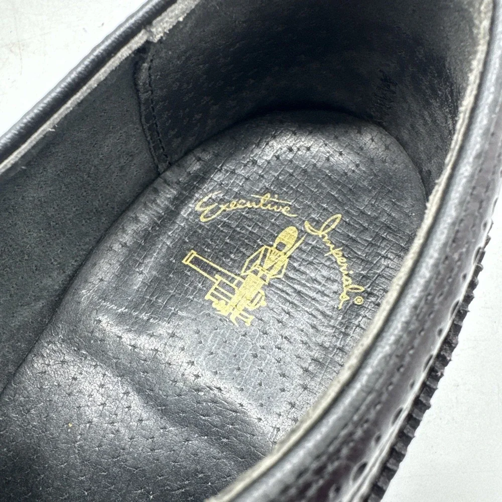 Executive Imperials Wingtip Oxford Dress Shoes Mens 9.5‎ Oxblood Leather Brogue